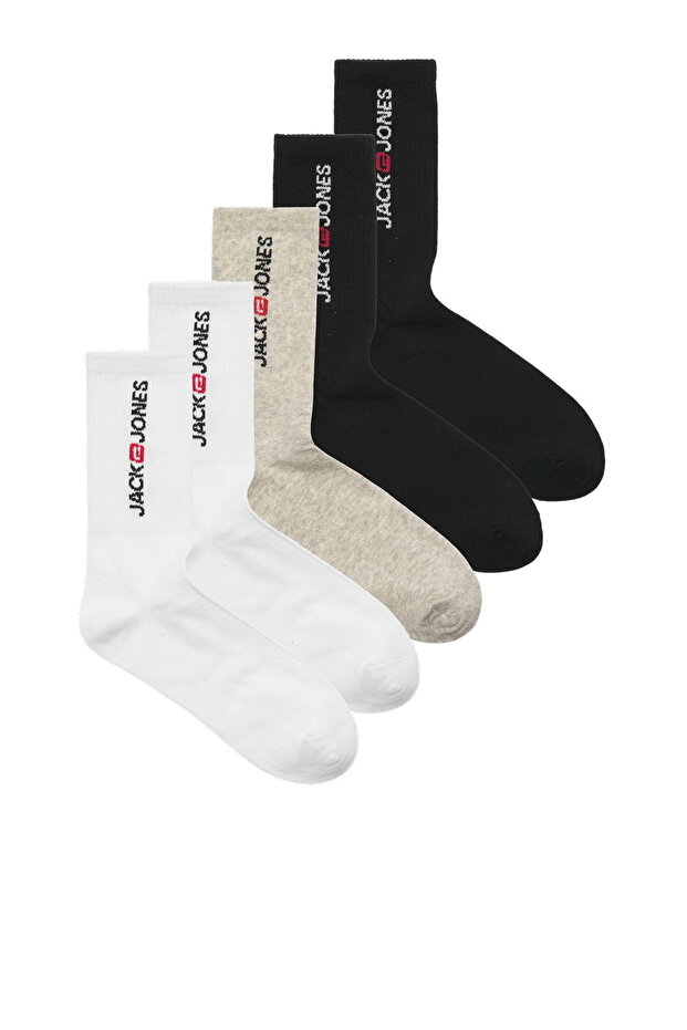 Men's Logo Detailed 5-Piece Sock Pack - Corp