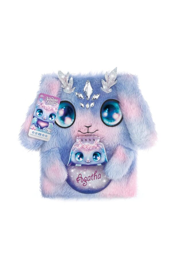 2-in-1 Fuzzy Notebook - Agatha