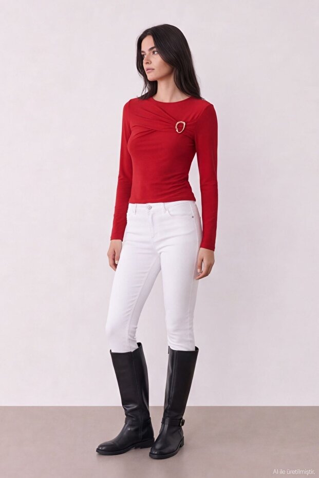 Buckle Detailed Blouse