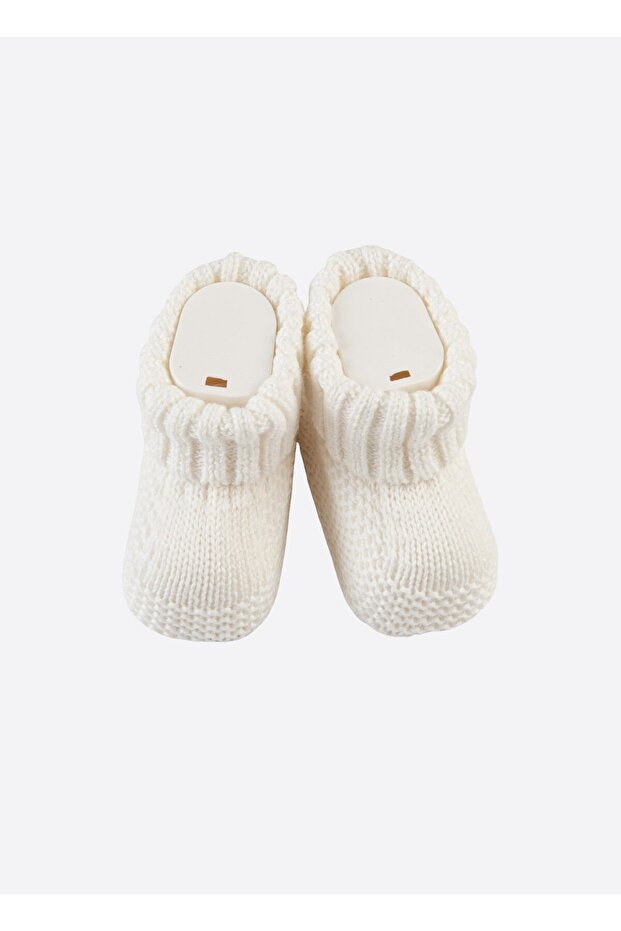 Arden Knitwear Booties Ecru