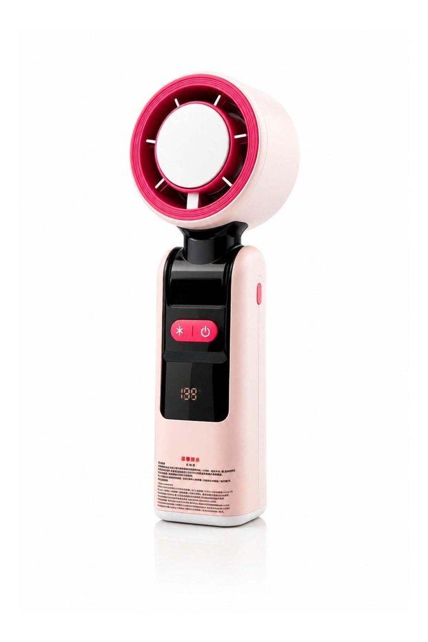 K801 Ice Cooling Turbo Fan, Rechargeable Handheld Mini Fan, Powerful High-Speed Personal Cooling Fan with Digital Display, Portable USB Rechargeable Fan for Travel, Office, Outdoor & Home