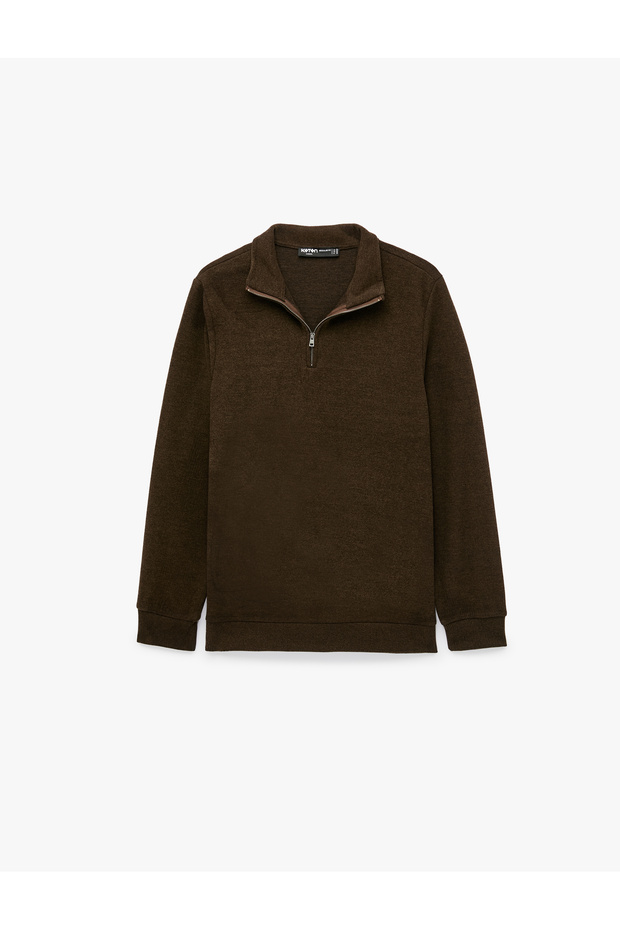 Long Sleeve Half-Zip Sweatshirt