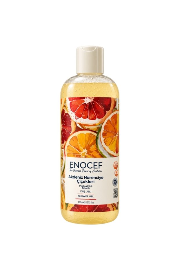 Mediterranean Citrus Flowers Botanical Shower Gel with Exfoliating Effect 400 ml