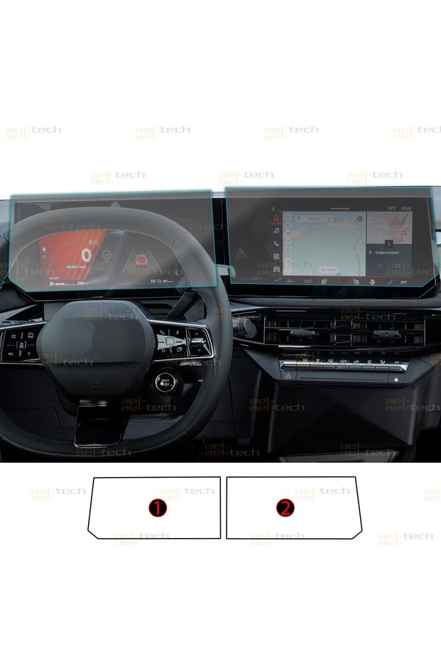 Renault Clio Alpine Compatible Mat Digital Display and Mat Navigation 9H Nano Protective Set of 2 2026-202