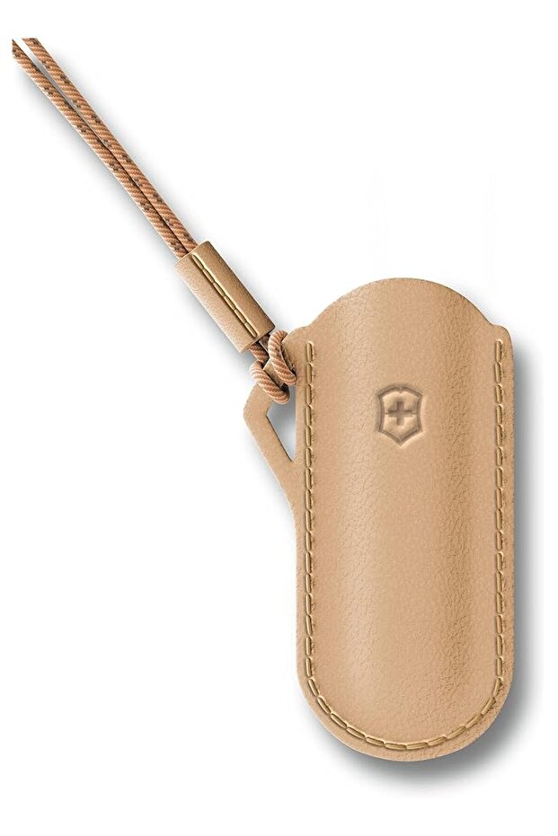 Leather Pouch for Swiss Army Knives, Beige Wet Sand