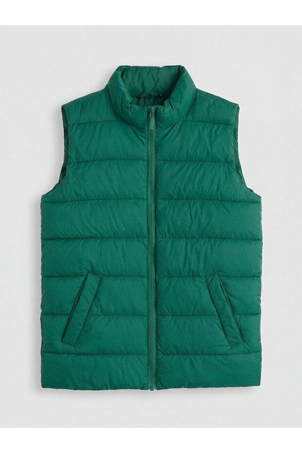 Two Mt Shop Quality Lcw Kids Green Crinkle Plain Boys Inflatable Vest