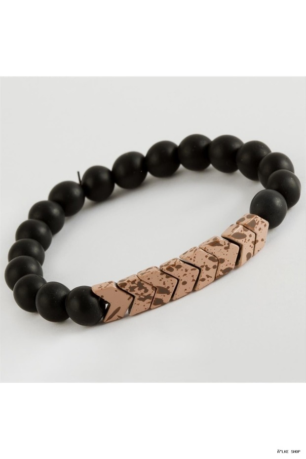 Ilkestor Onix Hematite Natural Stone (163445) Bracelet Yavruağzı