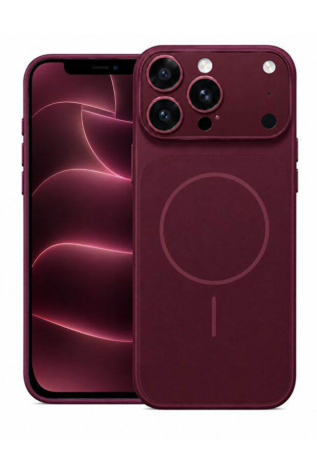 converter case for iphone 17 pro max to 18 pro max (burgundy)