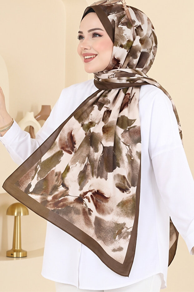 Patterned Shawl - Bamboo Kraş Printed Shawl 30