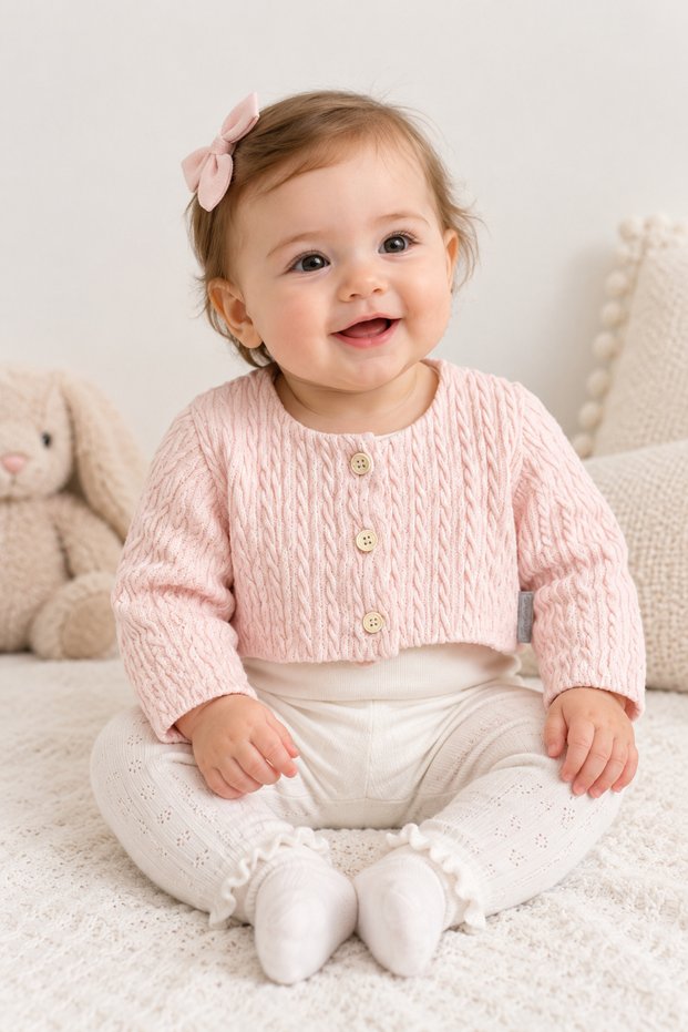 Baby Girl Knitted Bolero 15619