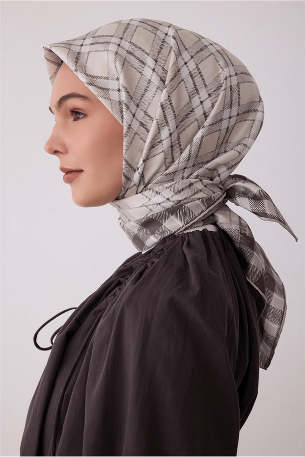 Geometric Pattern Tivil Silk Scarf E26Ka4421D01-57