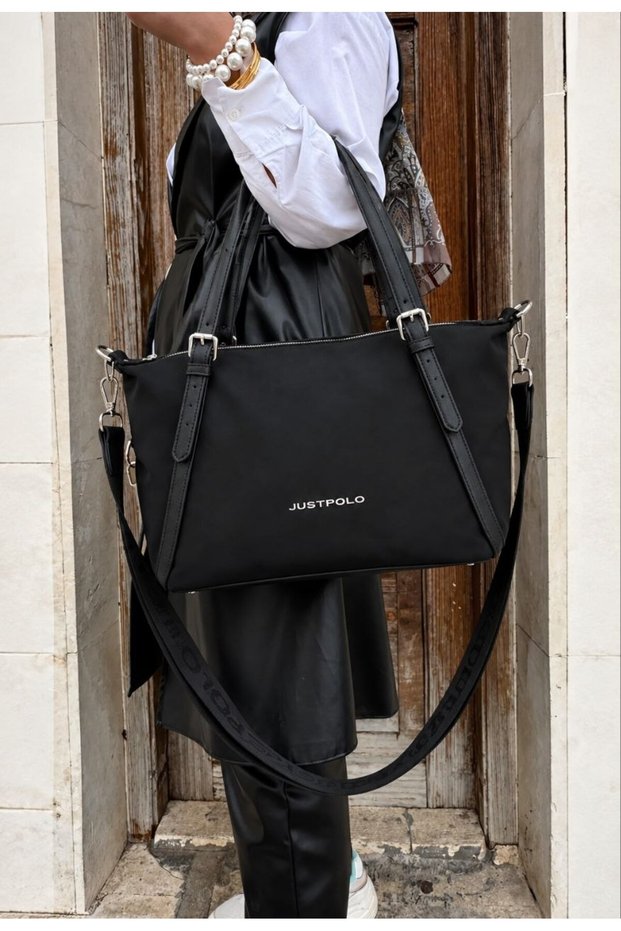 Justpolo Women's Large Size Suede Shoulder Bag with Adjustable Long Strap (Size 27X33 cm)