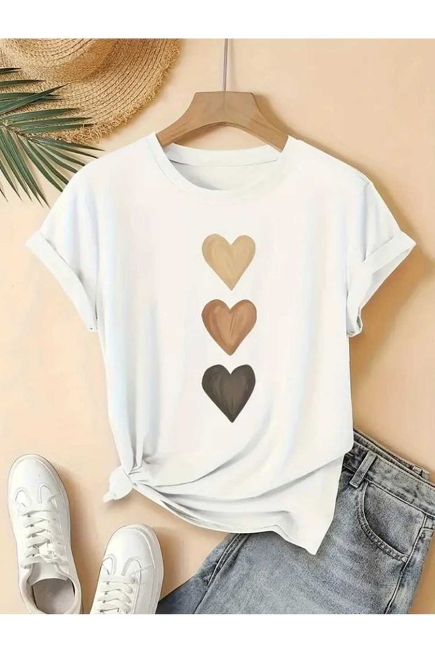 Unisex Stylish Comfortable Oversize Cotton Crew Neck T-Shirt with Special Design Code 45475
