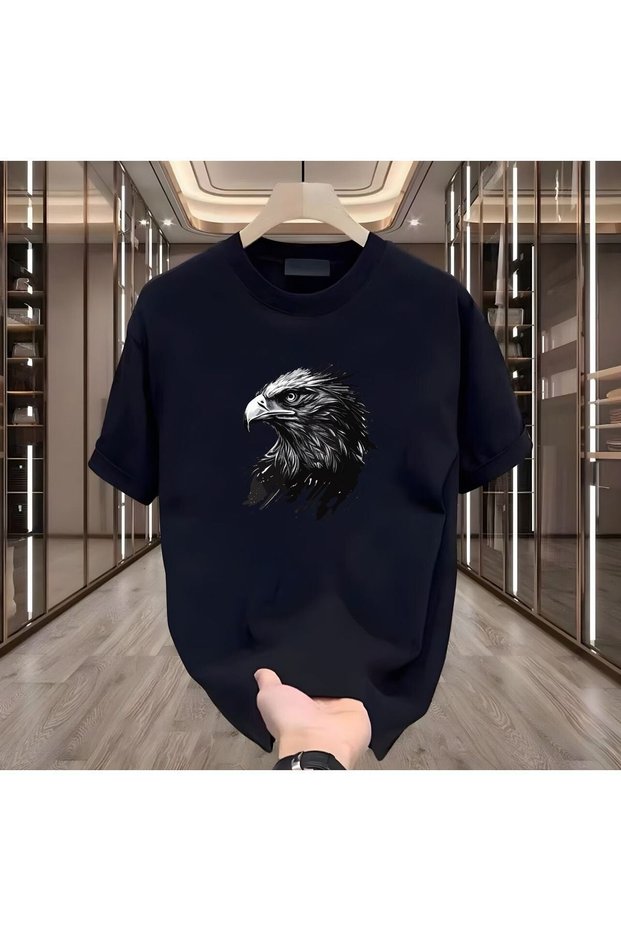 Unisex Stylish Comfortable Oversize Cotton Crew Neck T-Shirt with Special Design Code 20727