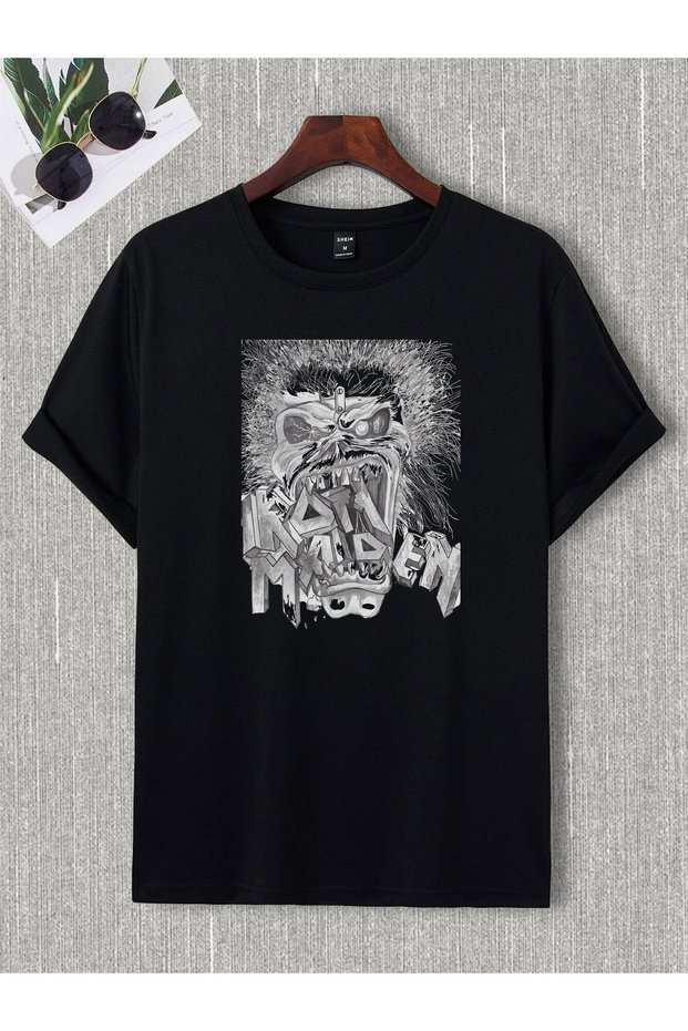 Unisex Stylish Comfortable Oversize Cotton Crew Neck T-Shirt with Special Design Code 48335