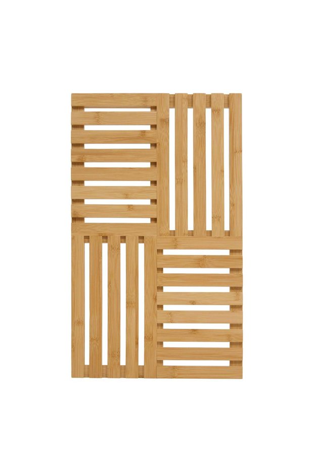 Gratar de podea 55x33x2,5 cm, Bej - Bambou