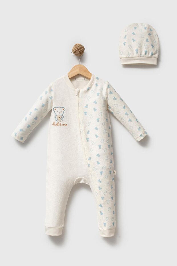 100% Organic Cotton Dad & Me Zippered Jumpsuit