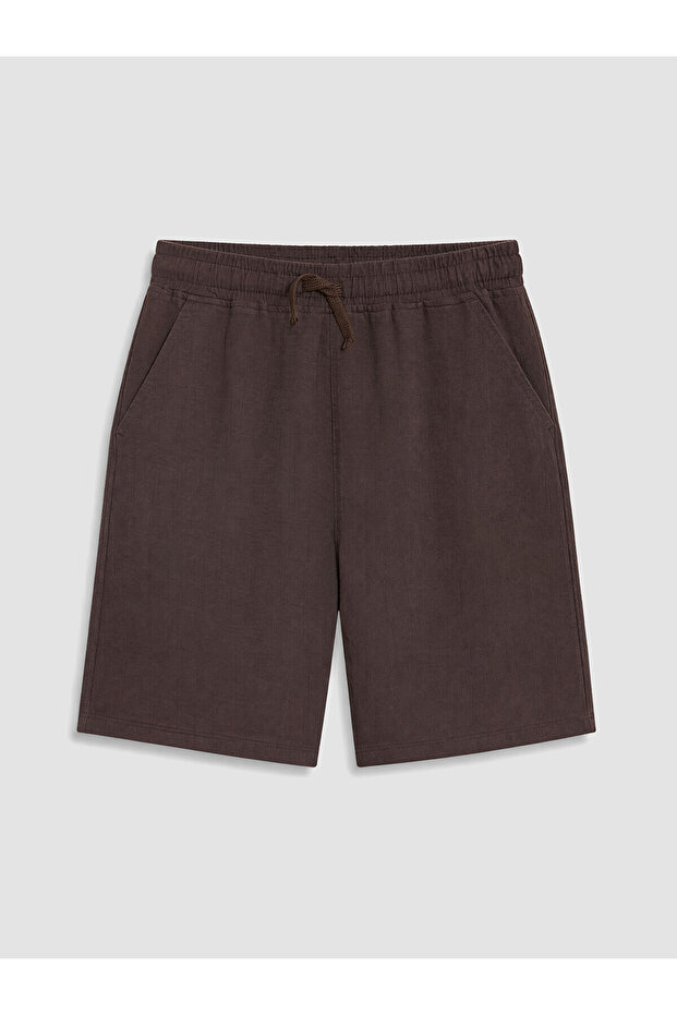 Two Mt Shop Quality Lcw Kids Brown Plain Standard & Regular Boys' Shorts