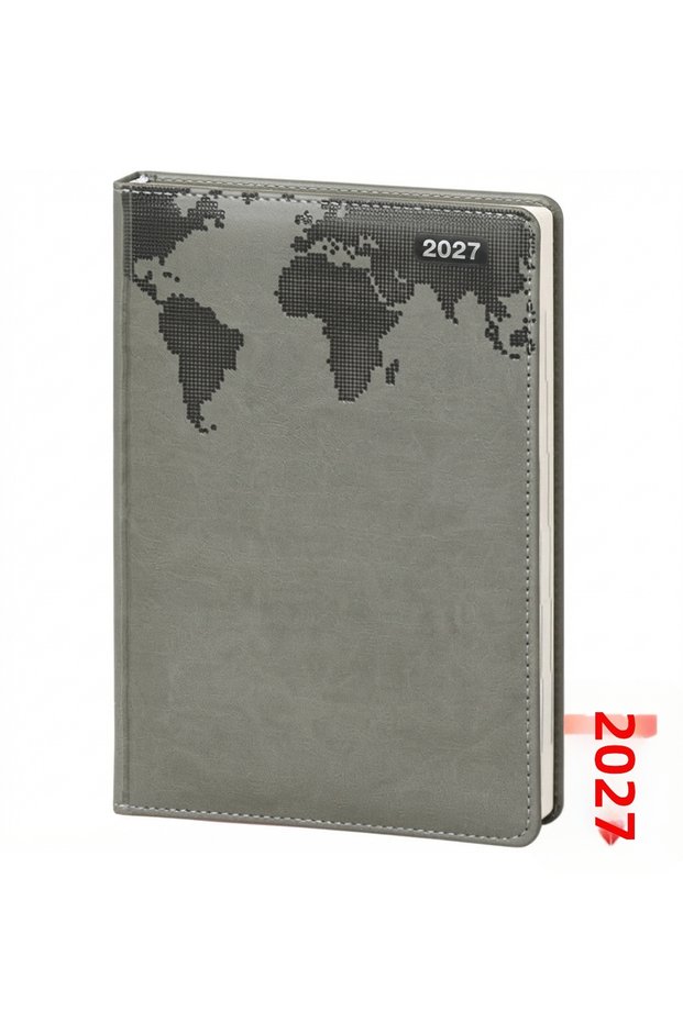 2027 Dated Agenda 17X24 with World Map Image