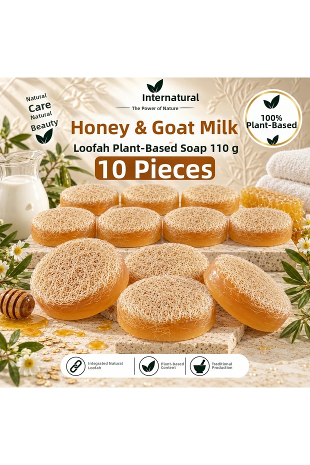 Internatural Honey & Goat Milk Pumpkin Fiber 10-Pack (10 X 110 g)