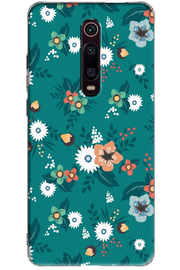 Xiaomi Mi 9t Pro Compatible Case Spring Flowers Printed Silicone Case (Printed)