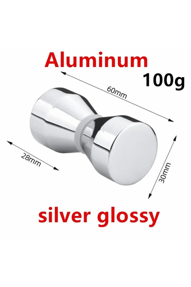 aluminum Aluminum Alloy Door Handle 1.1' Dia Single Glass Door Knob Bathroom Shower Cabinet Handle W