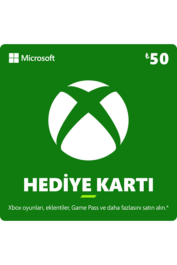 Xbox Hediye Kartı 50 TL