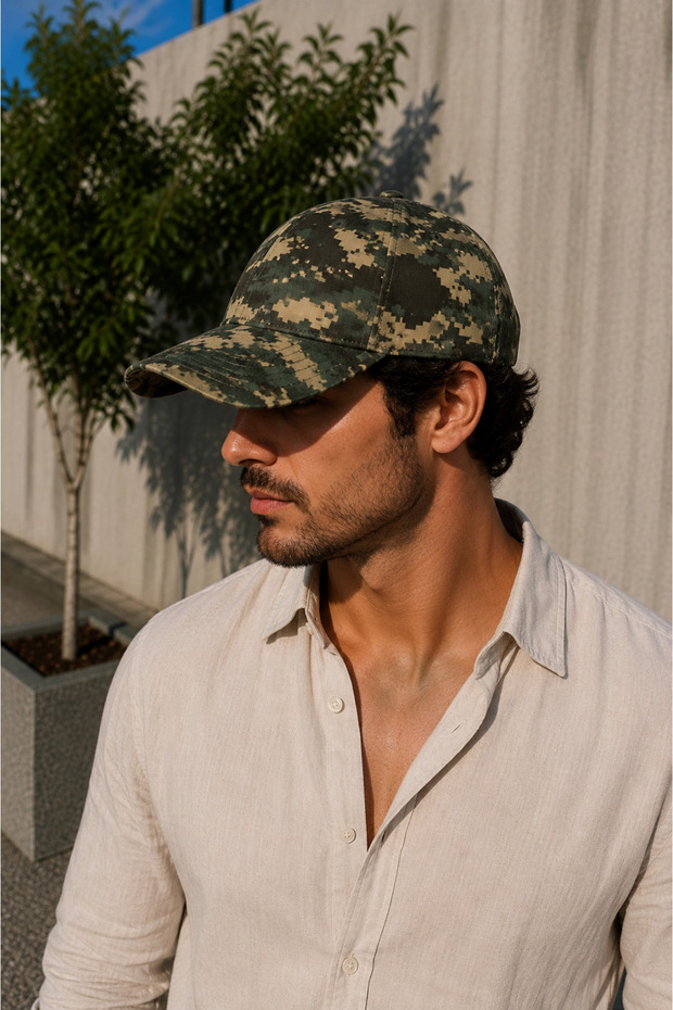 Flat Baseball Cap with Velcro on the Back, Adjustable Unisex Cap – Casual Sports Basic Model Hat