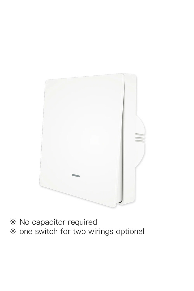 MOES 1 gang white MOES Tuya ZigBee Smart Light Switch No Neutral Wire No Capacitor Needed Smart Life
