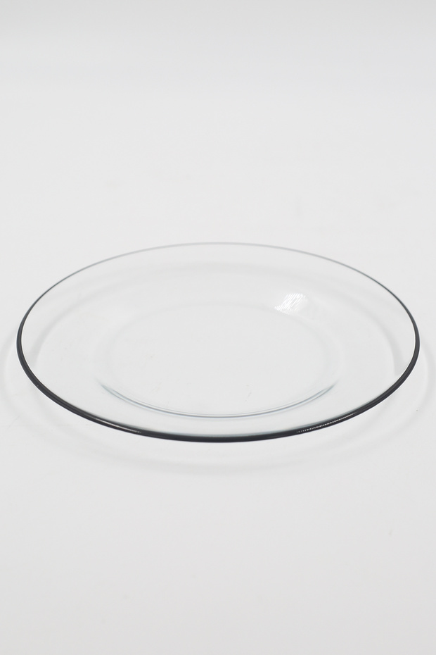 Pure Black 4-Piece Cake Plate Set 19 cm