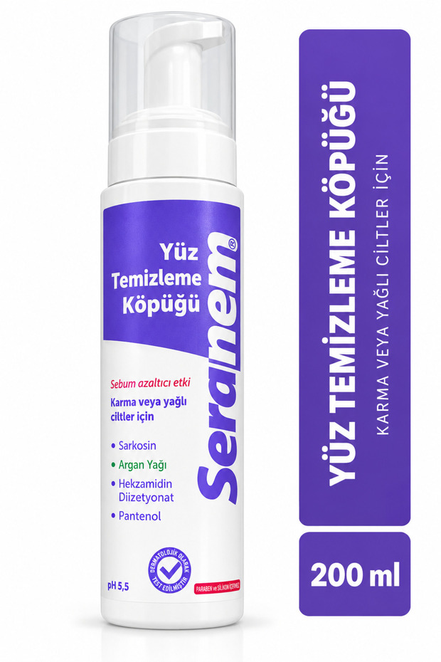 Facial Cleansing Foam for Combination Oily Skin 200 ml