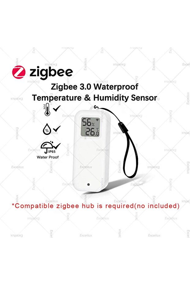 zigbee with screen Waterproof Zigbee Temperature Humidity Sensor Indoor Outdoor Thermo Hygrometer Ap
