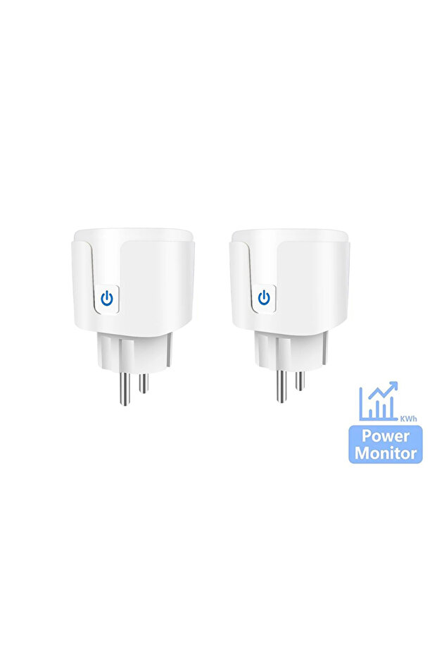 2PCS 5PCS Smart Socket EU 20A Wifi Smart Plug With Power Monitoring Works with Tuya Smart Life APP R