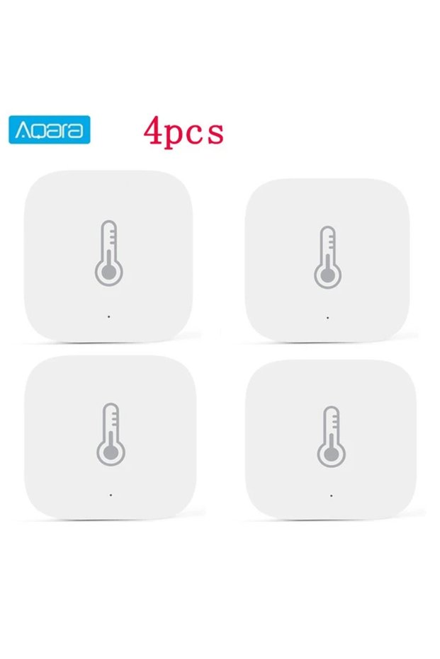 4 قطع من مستشعرات ضغط الهواء ودرجة الحرارة والرطوبة الذكية من أكارا، تعمل بتقنية Zigbee للتحكم عن بعد في بيئة العمل.