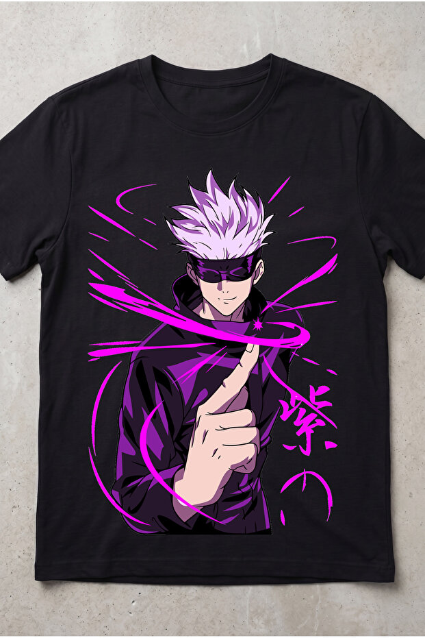 Jujutsu Kaisen Satoru Anime Printed Standard Cut Unisex Tshirt