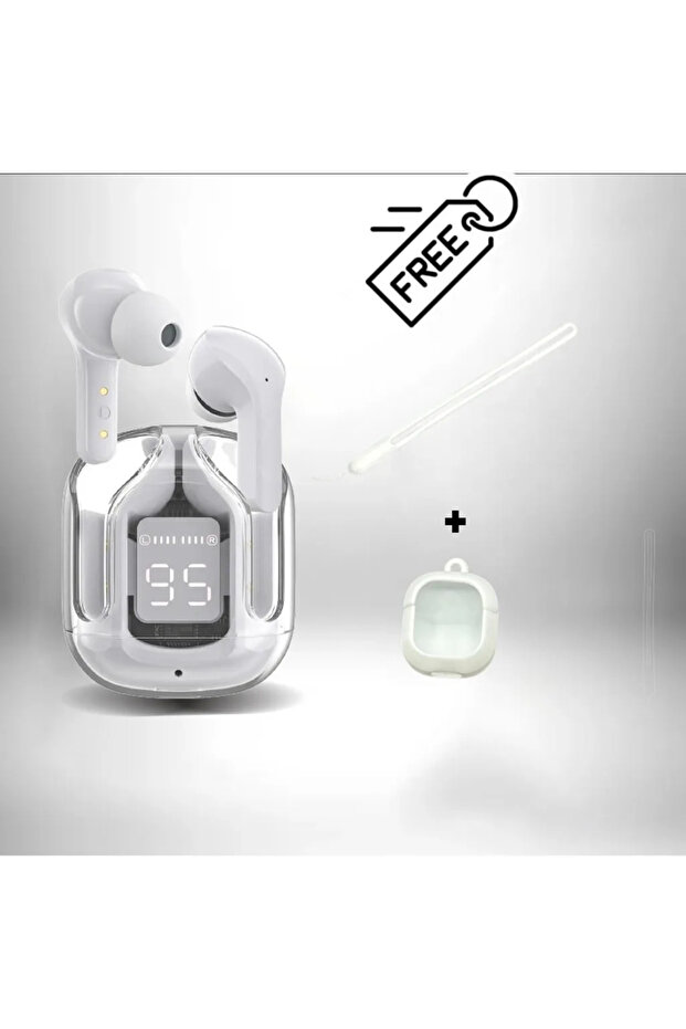 WHITE T2 TWS Bluetooth Earbuds Wireless 5.0 Sport Gaming Headsets Noise Reduction Earphone Mic Headp