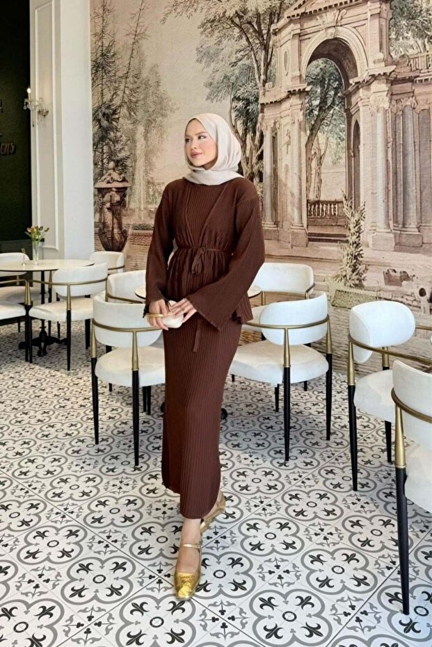 Medusa Slip Dress Brown