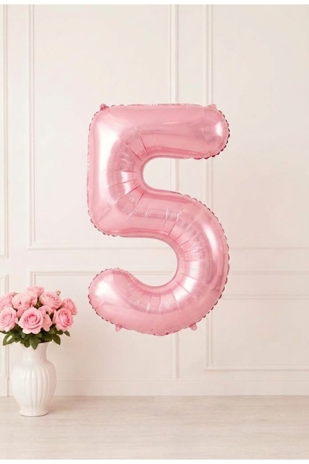 Pink 5 Number Foil Balloon 76 cm Large Size Birthday Party Decoration Age Celebration Decor