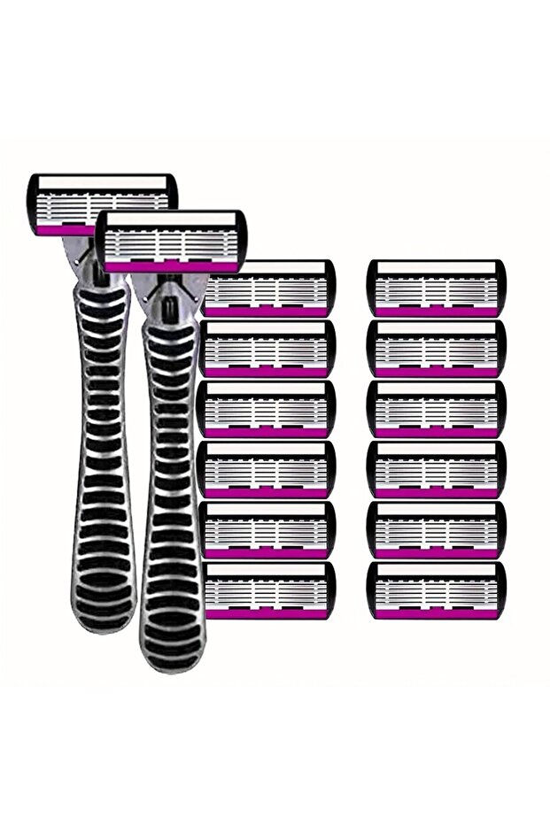 2 holder 12 blades 3/6/12 Pcs/ High Quality Man Safety Razor Blade 6 Layer German Stainless Steel S