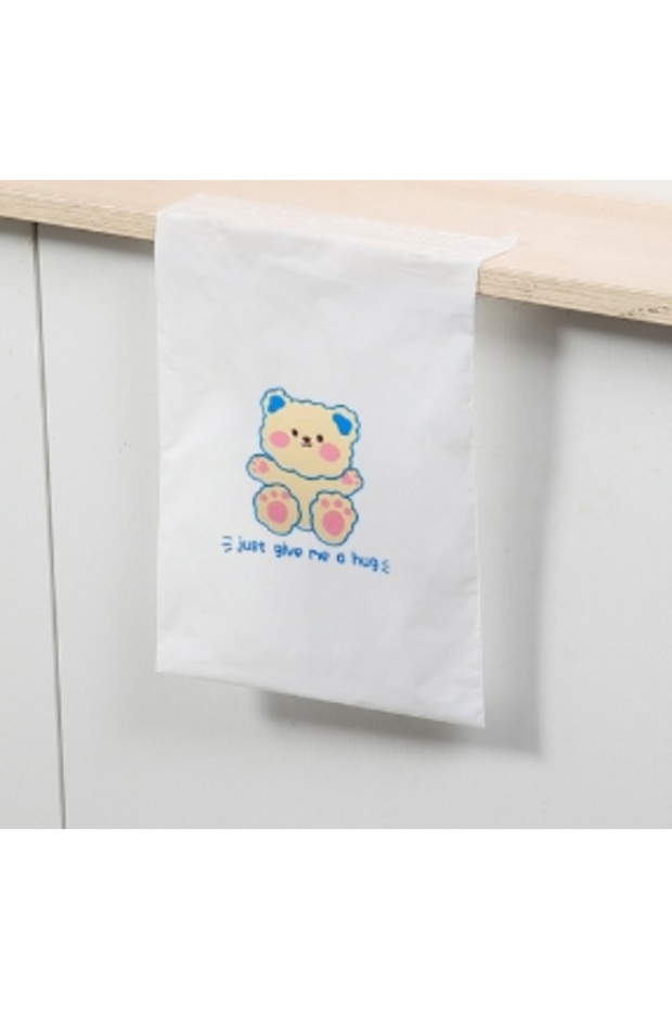 0.7 mil 30PCS Bear 30 Pcs 1 Pack Car Bin Bag Cleaning-Bags Can Pasted Portable Transparent-Bag Home
