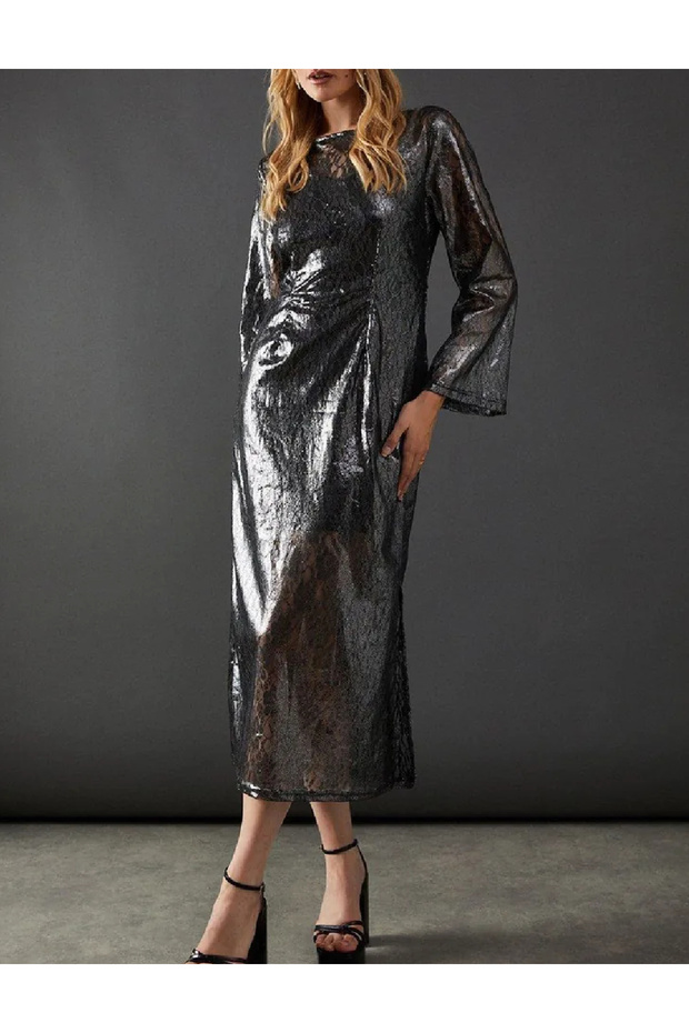 Rochie medie, Gri