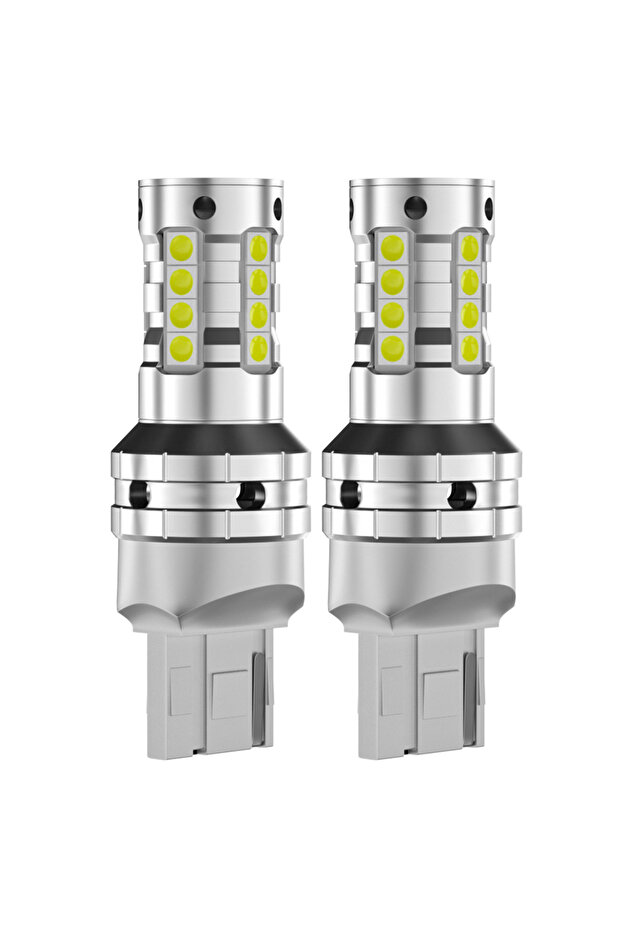 W21W 7440 T20 2pcs LED Reverse Light Blub Backup Lamp W21W 7440 T20 Canbus No Error For Mazda 6 GJ G