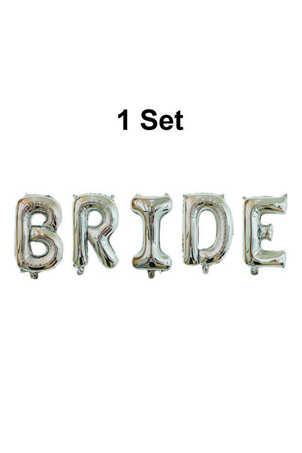 16-32inch Silver 32Inch Giant Bride Balloons Set - Bachelorette Party Decorations Bride Balloons for