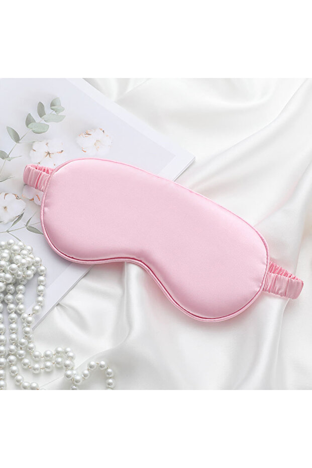 Pink 1PCS Sleep Eye Mask, Elastic Blackout Eye Mask & Blindfold for Full Night's Sleep,Travel and Na