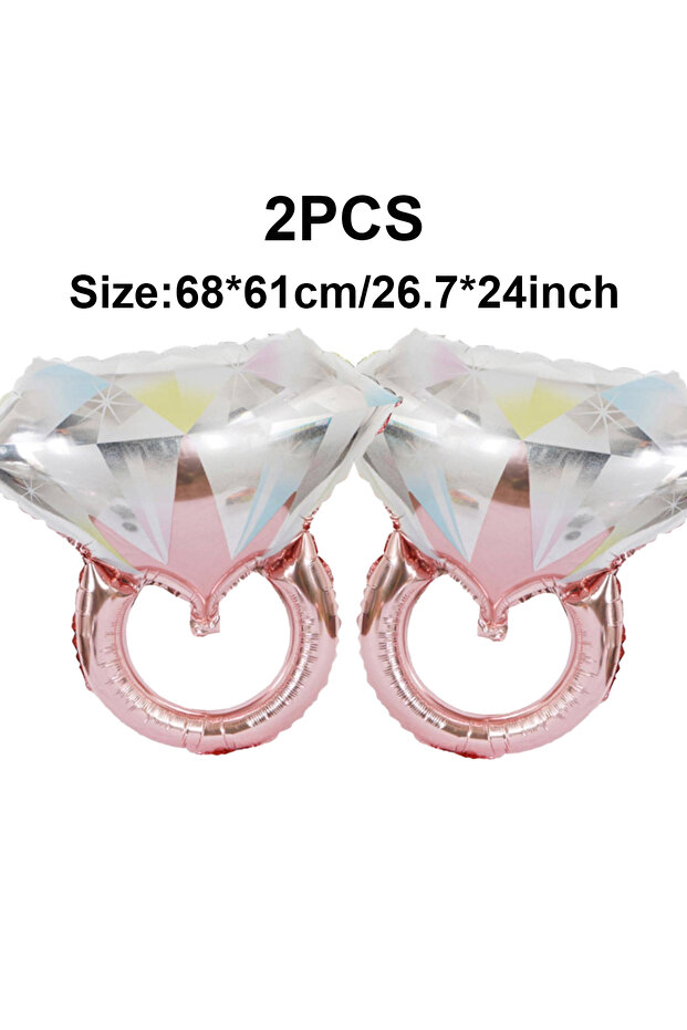 16-32inch Diamond style 32Inch Giant Bride Balloons Set - Bachelorette Party Decorations Bride Ballo
