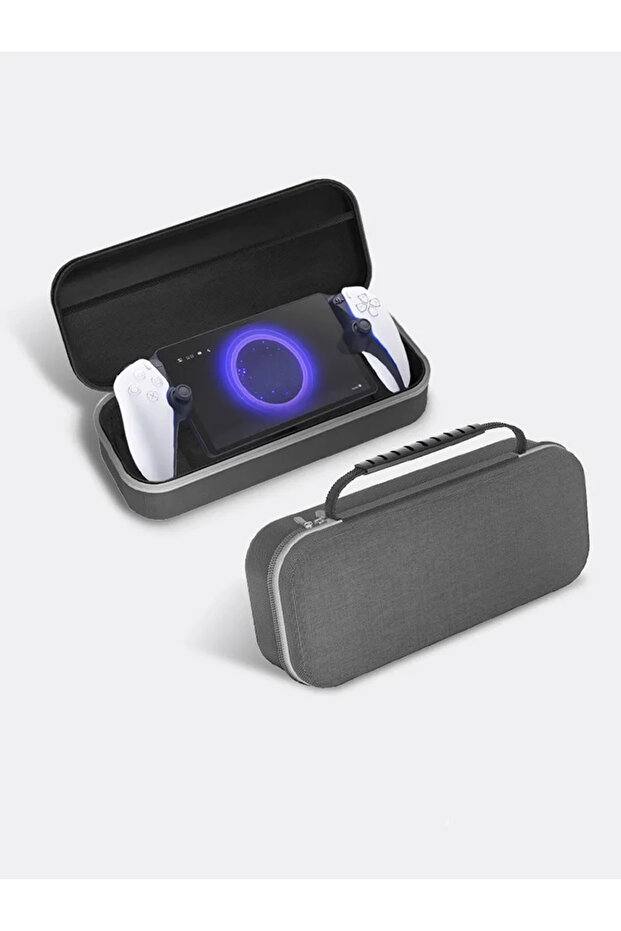 Grey EVA Protective Case For PS Portal Game Console Portable Bag Storage Travel Shockproof Handbag B