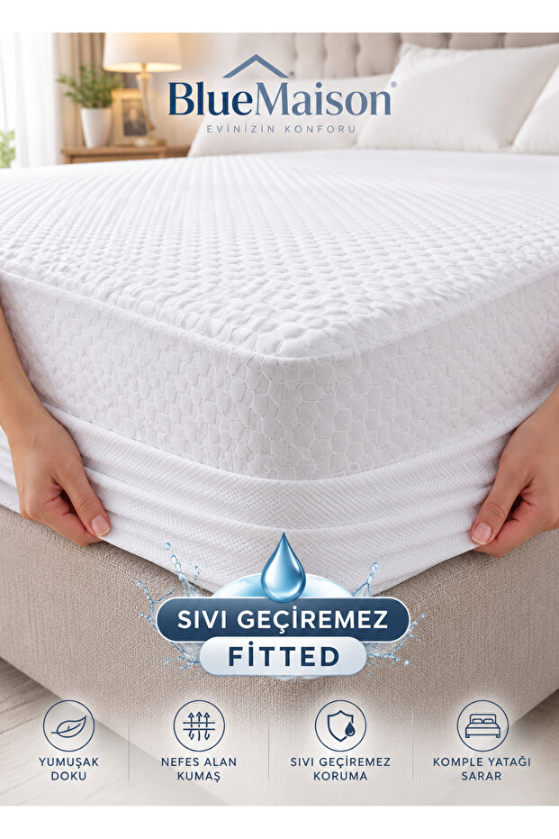 Daisy Full Edge Fitted Liquid-Proof Mattress Cover Jacquard 5 Different Sizes