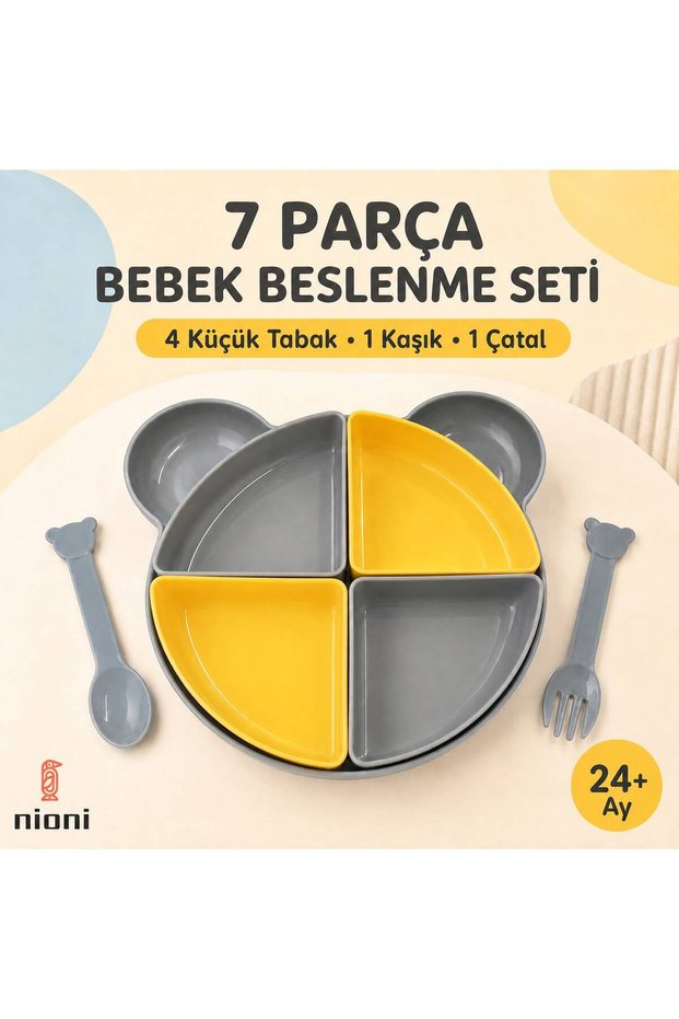 7 Piece Dining Set with 4 Compartments