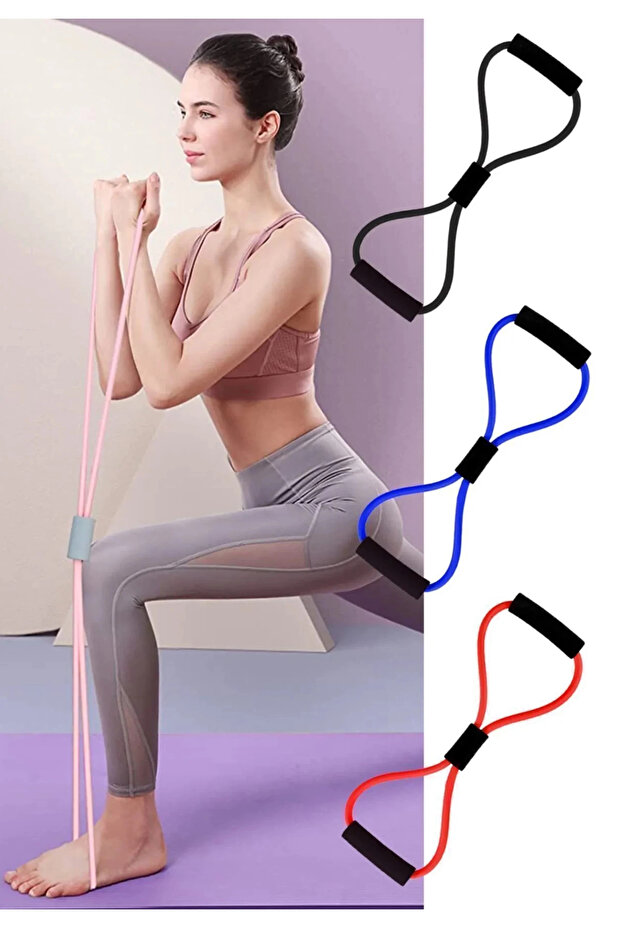 Pilates Resistance Rubber Rope Body Shaper Butterfly Resistance Rubber Power Band 1 Piece
