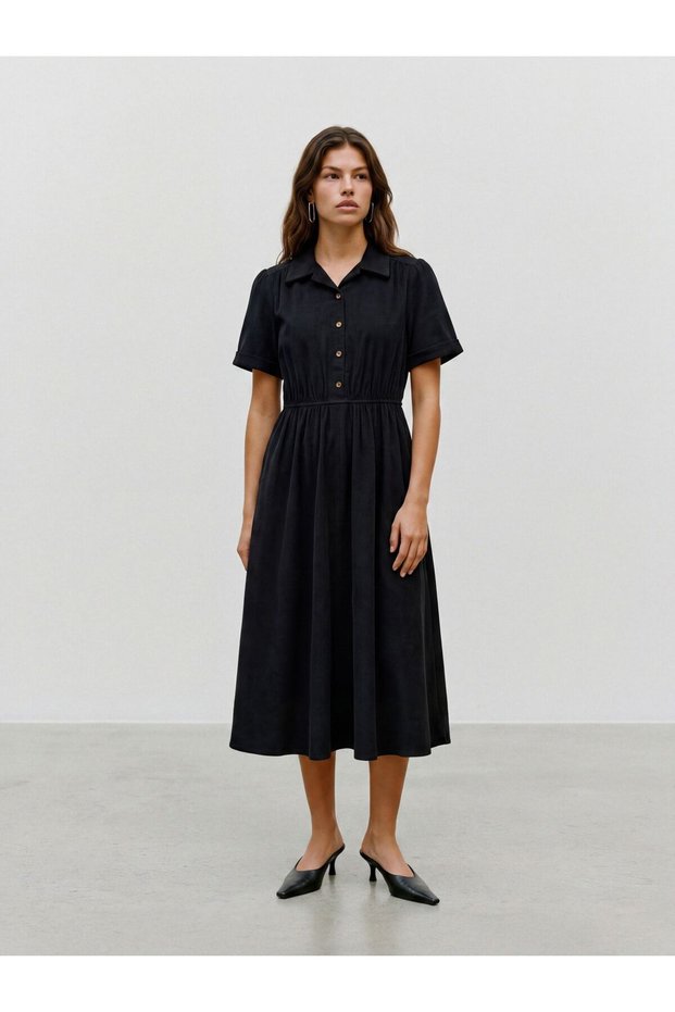 Kleid VMRAY Cord-Midikleid
